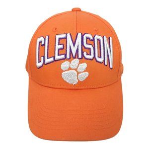 Top Of The World Clemson Tigers 3D Logo Snapback Cap Trucker Baseball Hat Orange